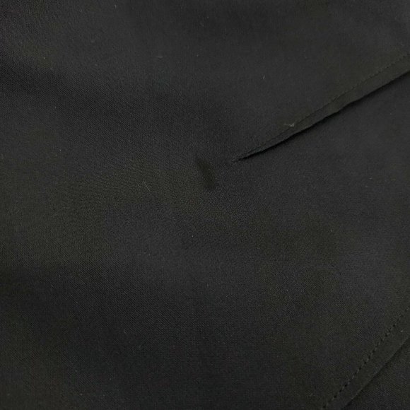 Catherine Malandrino Womens Black Pleated Front Side Slit Pencil Skirt Size 4 - Picture 7 of 14